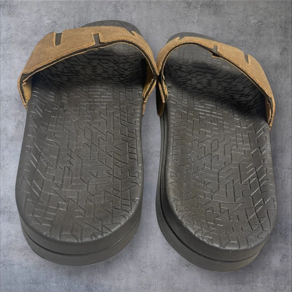 SAS Float Slide Sandals Sunstone  Gold Metallic Bronze Womens 10 Wide Slip On